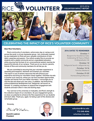 15-16 Volunteer Impact Report