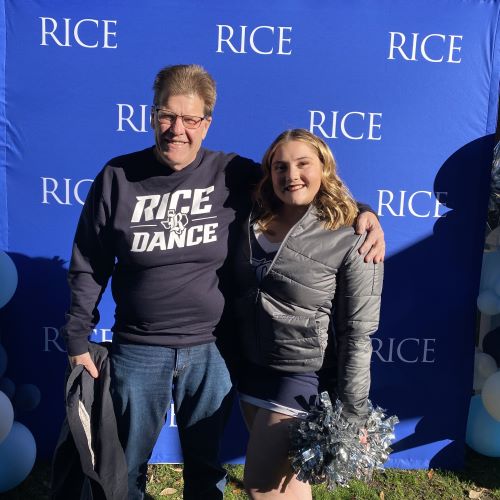 Mark Sahlin (Parent ’27) and daughter